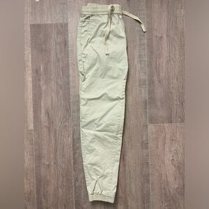 Drawstring Waste Joggers (Khaki) from Forever 21